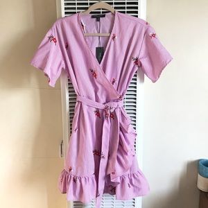 Romeo and Juliet Couture Embroidered Print Dress